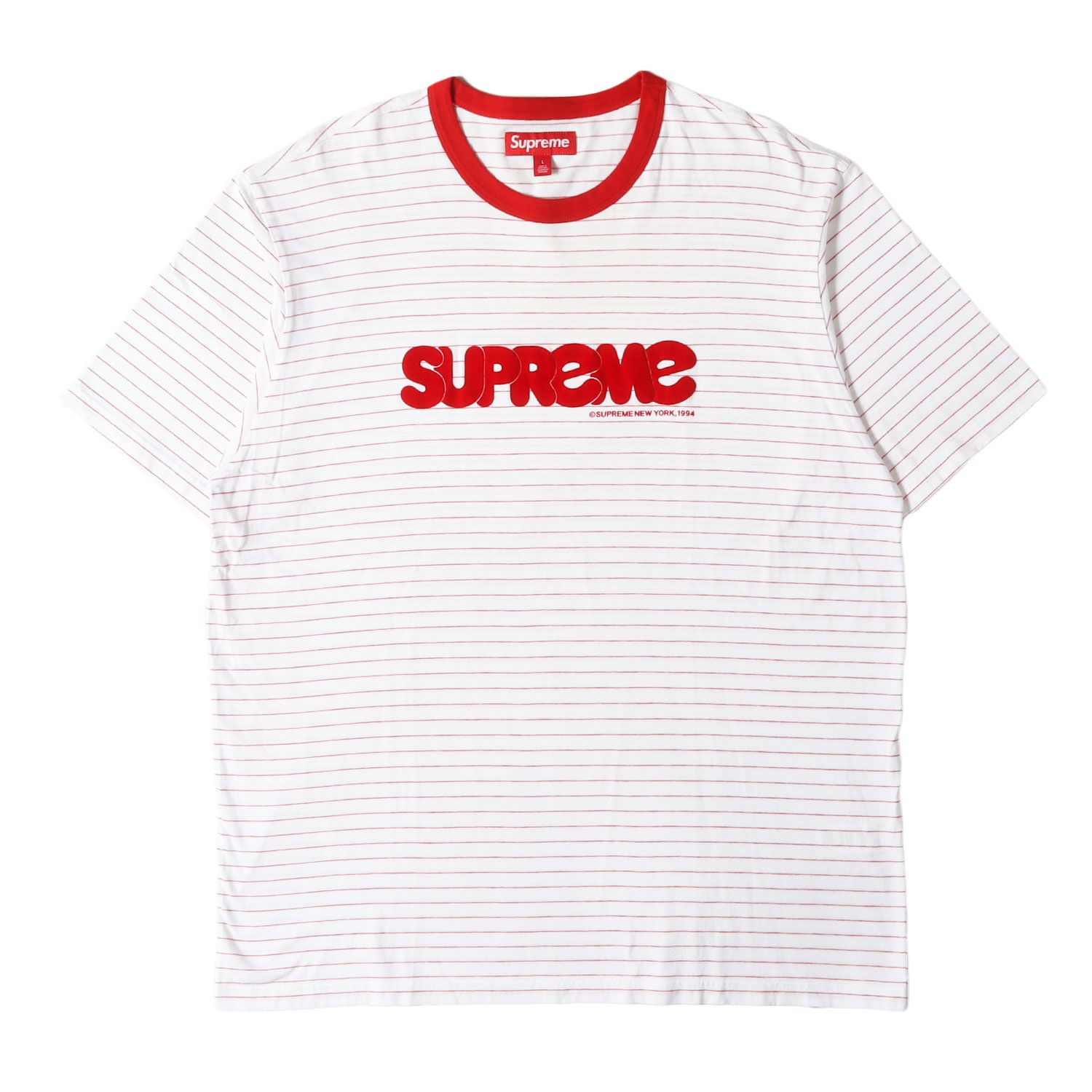 新品】Supreme シュプリーム Tシャツ ホワイト レッド サイズ:L | 25SS 