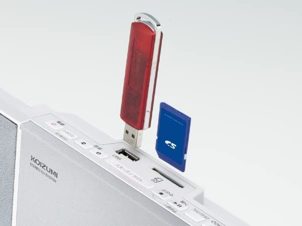 コイズミ ステレオCDシステム ホワイト - メルカリ