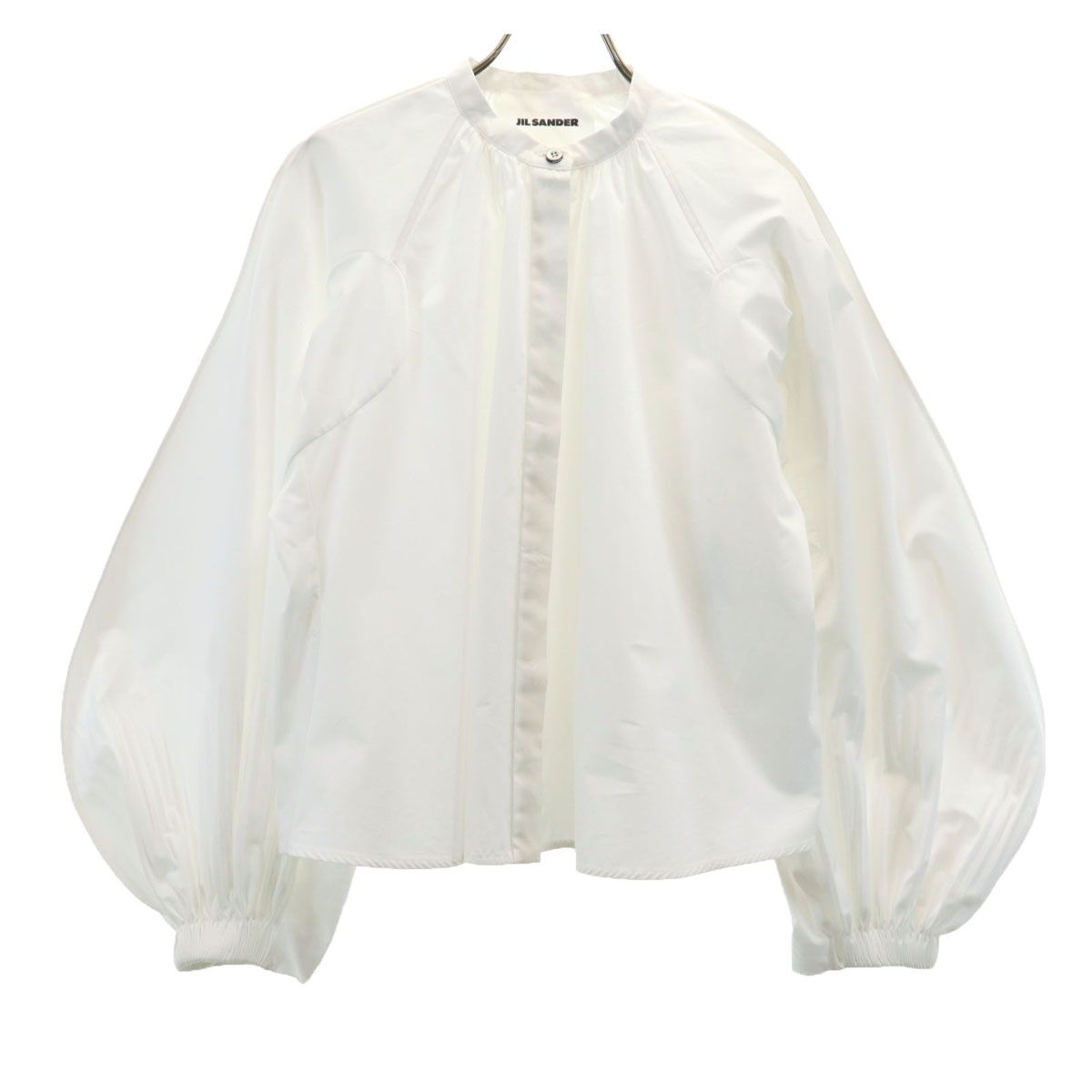 JIL SANDER ジルサンダー イタリア製 長袖 ギャザー ブラウス 34 