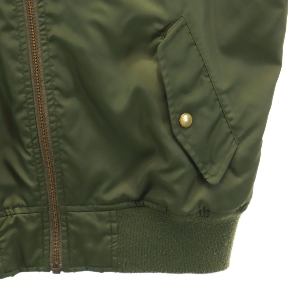 STUSSY ステューシー MA-1 フライトジャケット M カーキ メンズ 古着 