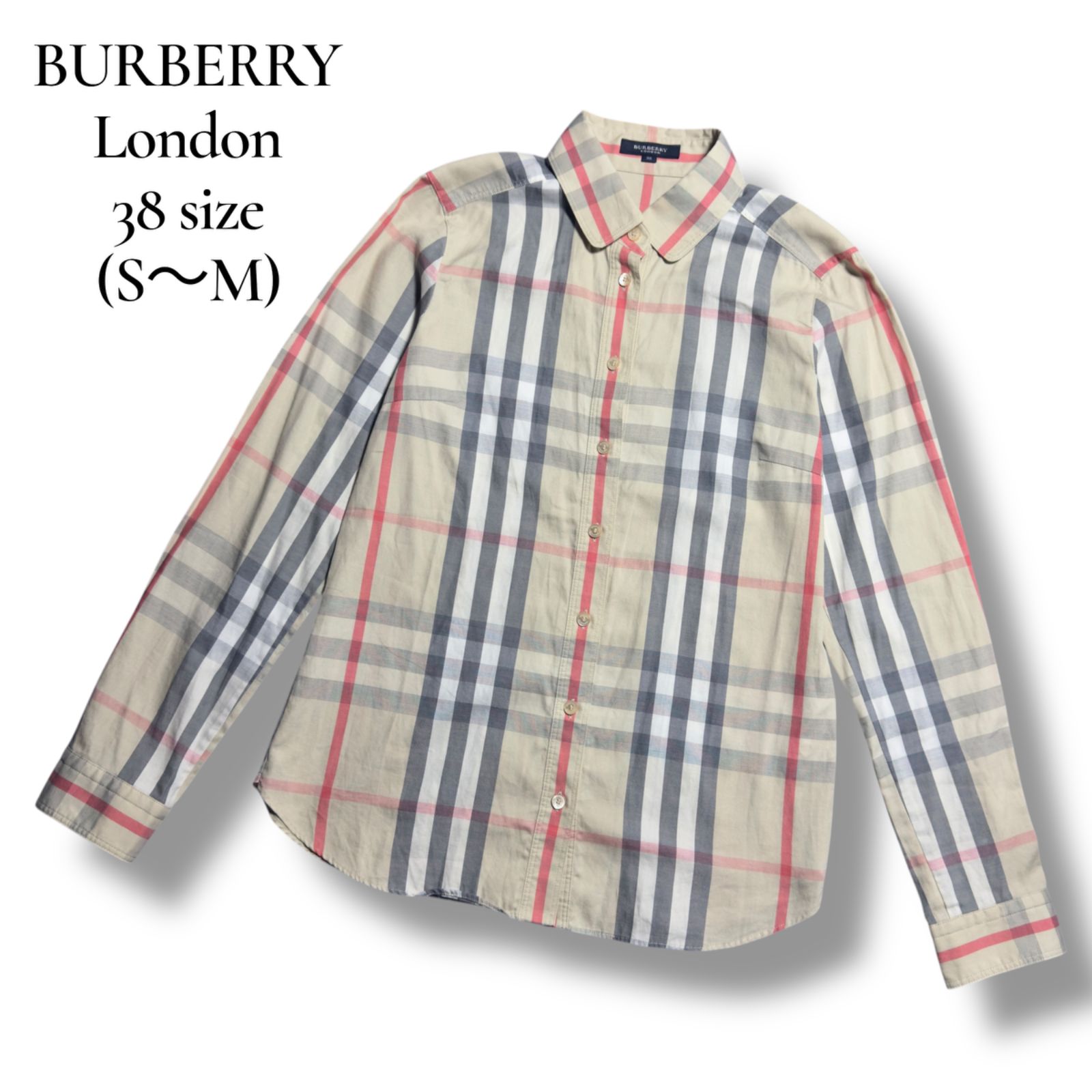 BURBERRY LONDON バーバリー ノバチェック シャツ 長袖 ブラウス 