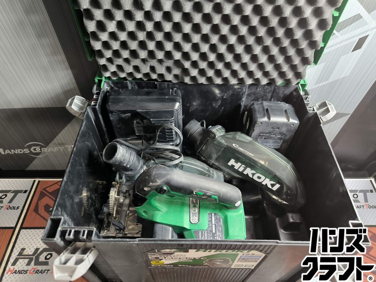 △【中古】ハイコーキ HiKOKI C3605DYC コードレス集じん丸のこ 125mm 