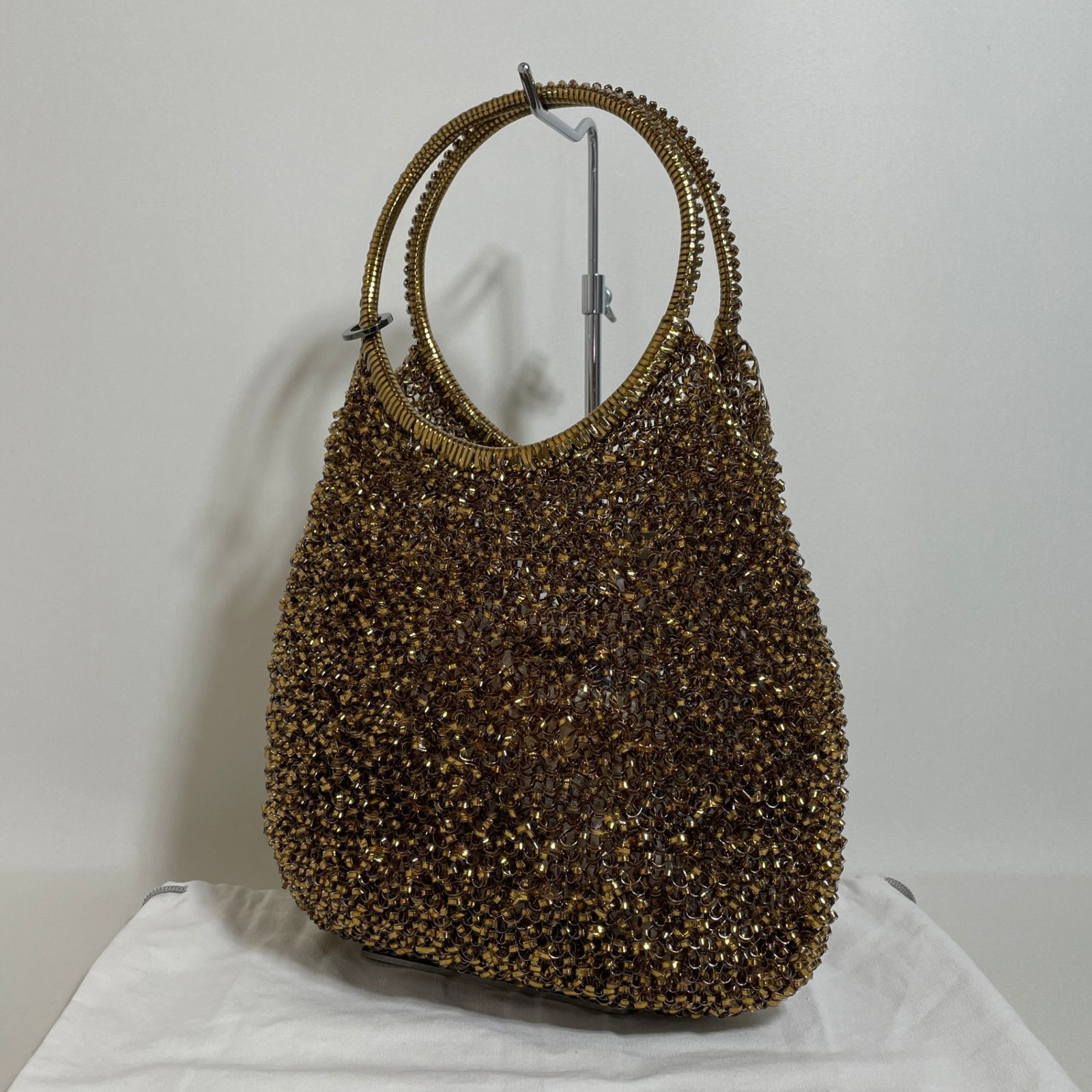 2602-292｜美品｜アンテプリマ ワイヤーバッグ ゴールド リング 