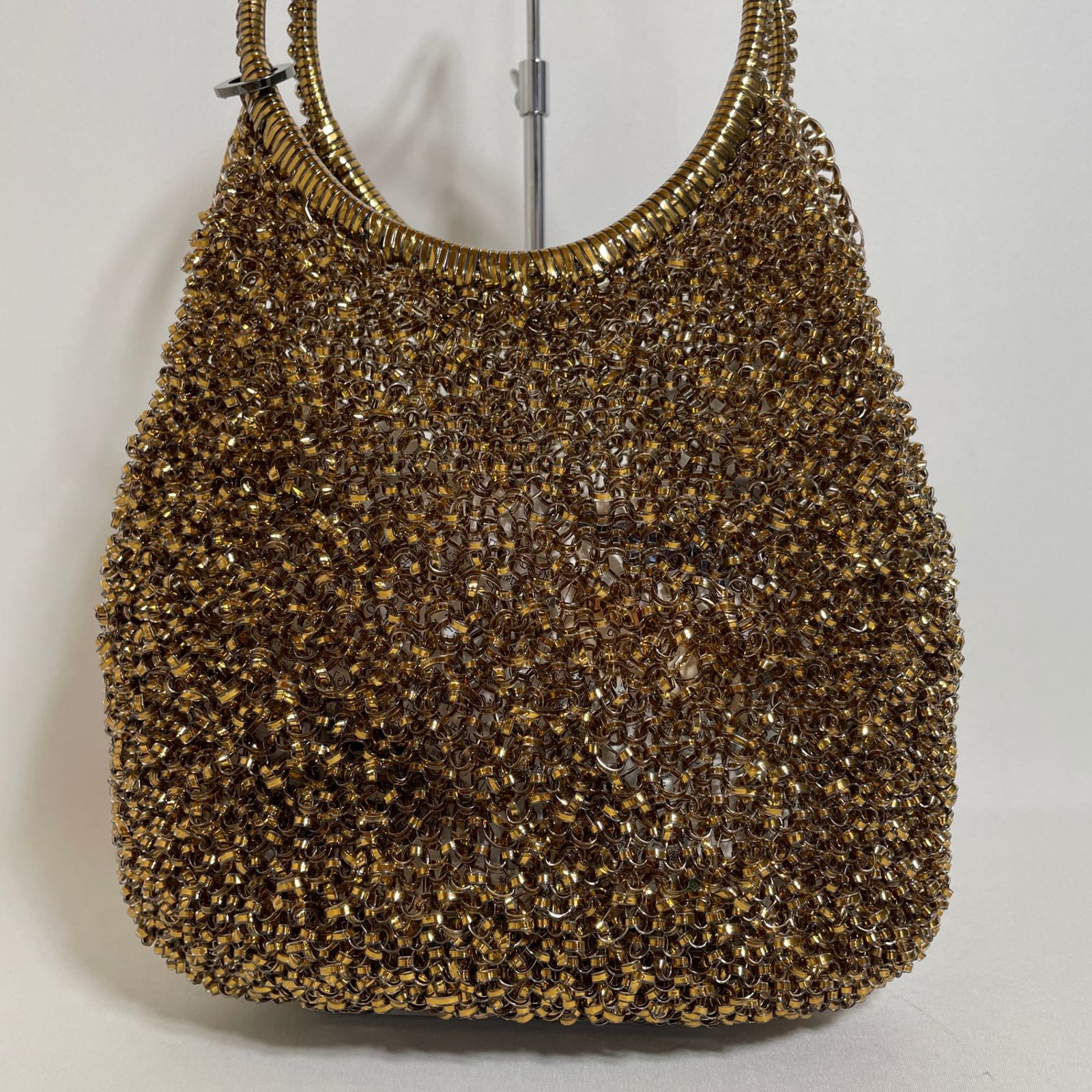 2602-292｜美品｜アンテプリマ ワイヤーバッグ ゴールド リング 
