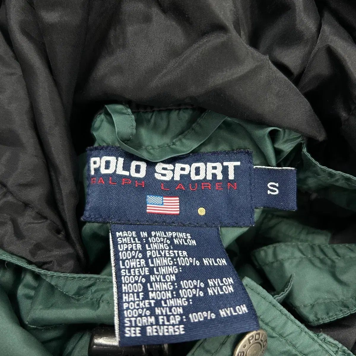 メンズ POLO SPORT 90s ナイロン マウンテンパーカー ジャケット (S)