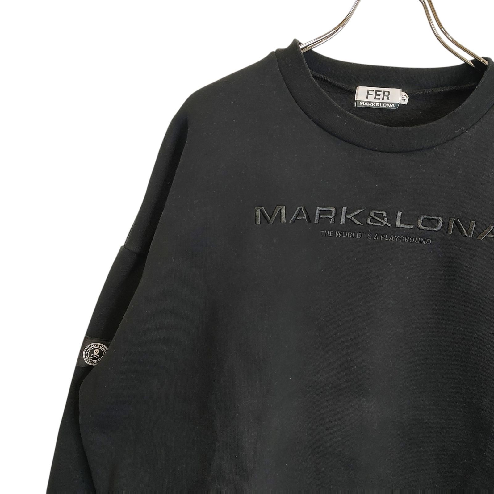 MARK&LONA マークアンドロナ ゴルフ 25AW Subtle Embroidered Crew 