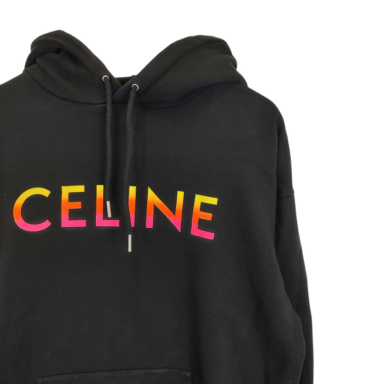 CELINE セリーヌ グラデーション ロゴ プルオーバー パーカー 