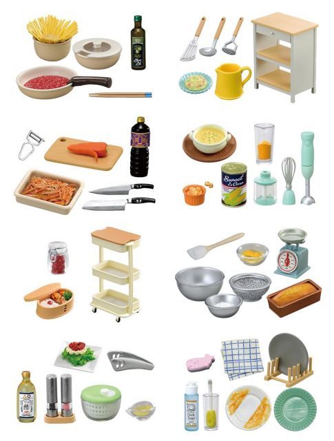 【送料無料】リーメント ぷちサンプルシリーズお料理上手のキッチンツール １BOX 約120×145×205mm 合成樹脂