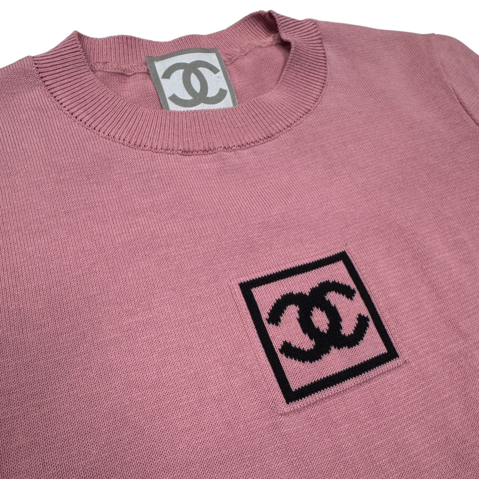 希少 美品 CHANEL シャネル スポーツ 03A ココマーク ニット