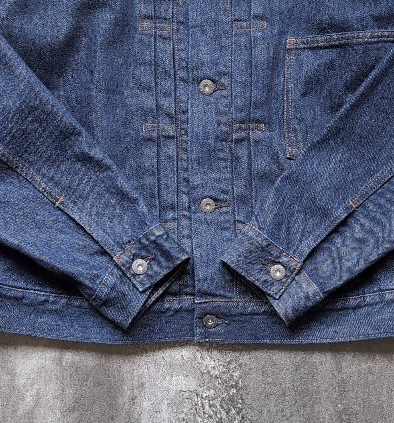 UNIQLO 1st Type WW2 Model Denim Trucker Jacket Mens L Dark Navy