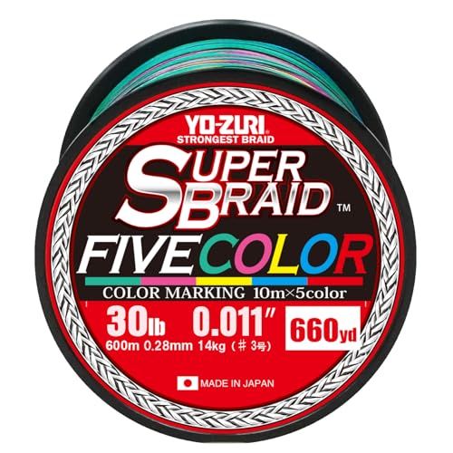 新品 YO-ZURI(ヨーヅリ) PEライン スーパーブレイドファイブカラー 660YDS 30Lbs カラー:5色