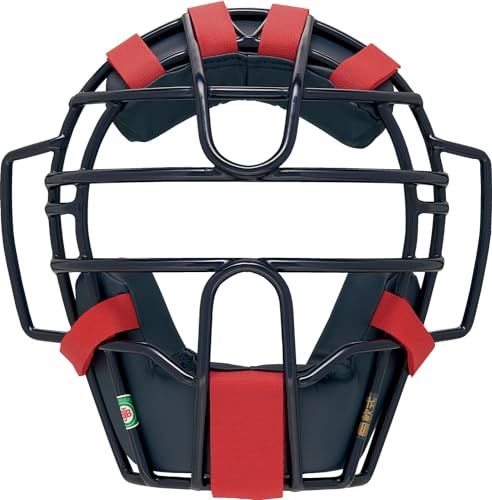 新品 ゼット(ZETT) 野球 軟式用マスク ネイビー×レッド(2964)