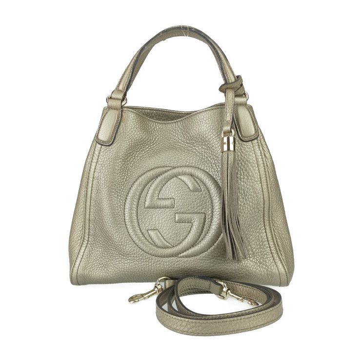 GUCCI グッチ ハンドバック インターロッキングG ソーホー 2WAYバッグ 