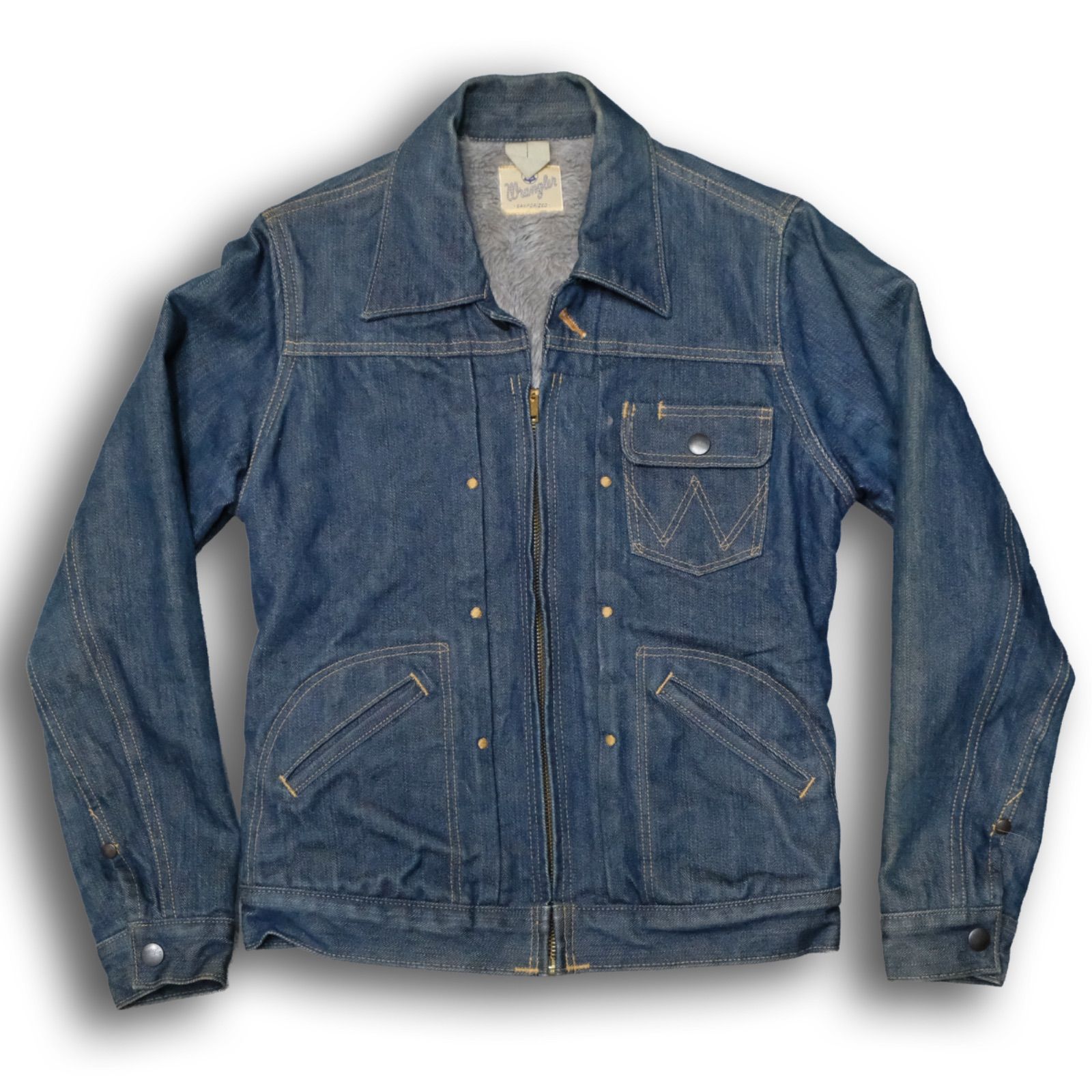 Wrangler × Adam et ROPE 11MJZ 裏ボアデニムジャケット 縦ベル 