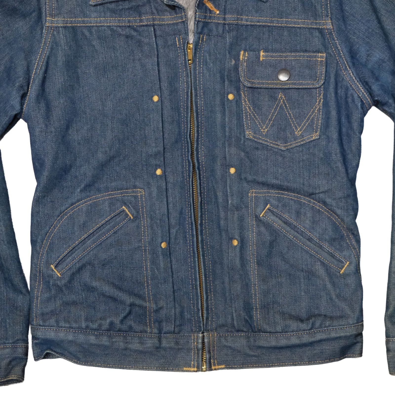 Wrangler × Adam et ROPE 11MJZ 裏ボアデニムジャケット 縦ベル