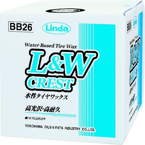 Ｌｉｎｄａ　Ｌ＆Ｗクレスト　水性タイヤワックス　９ｋｇ