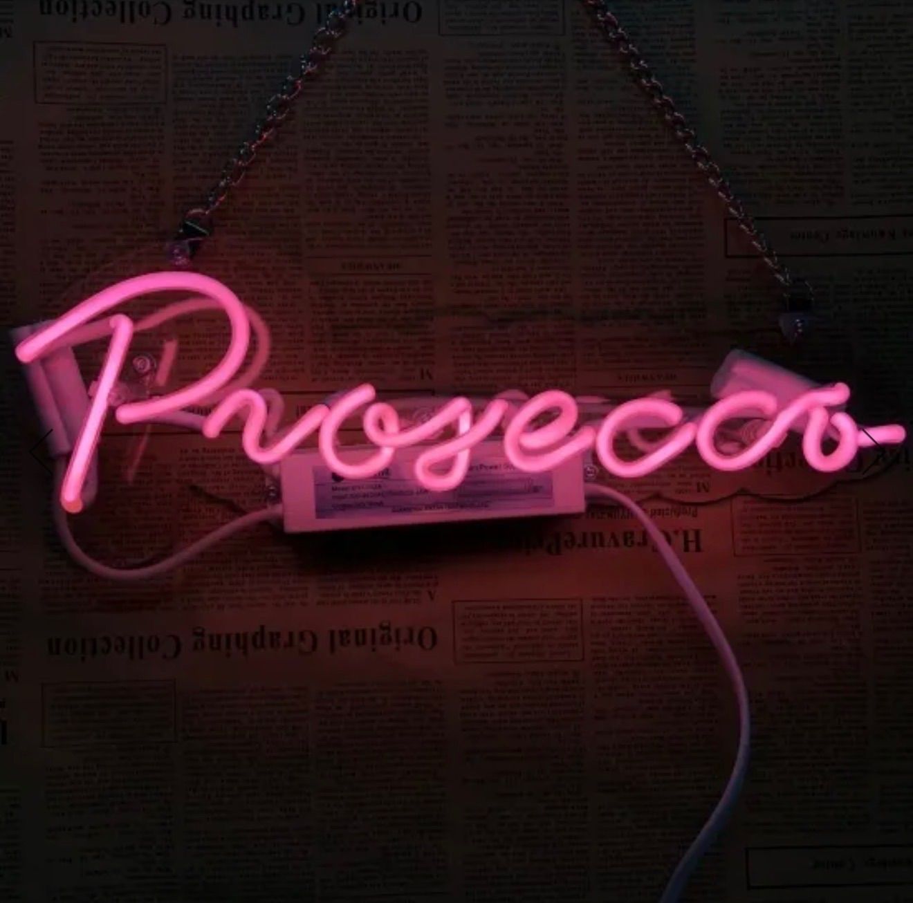 ライト・照明 Prosecco ネオンサイン ピンク ガラスネオン バー装飾
