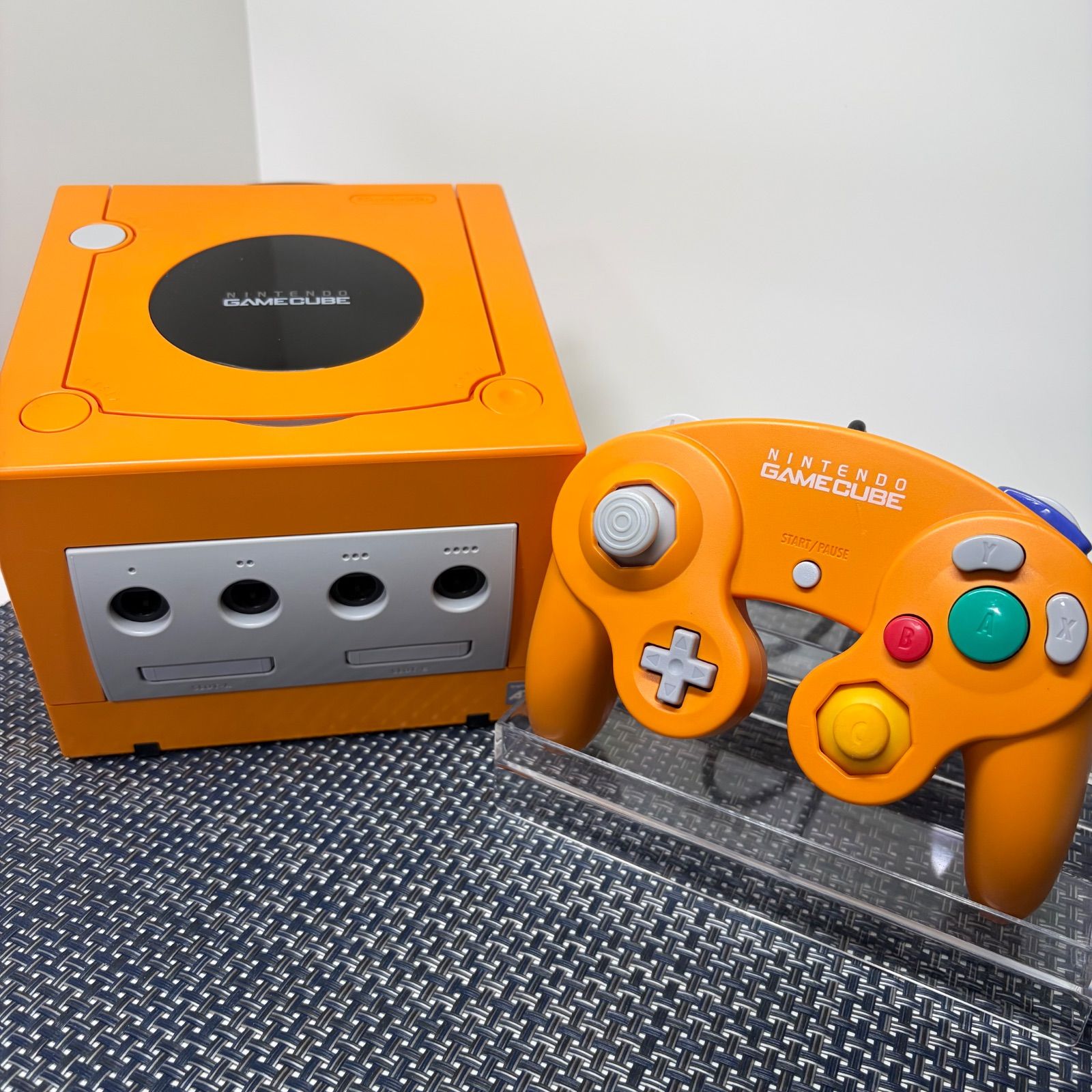 オレンジ ゲームキューブ 本体 本体一式 箱付き動作品ゲームキューブ