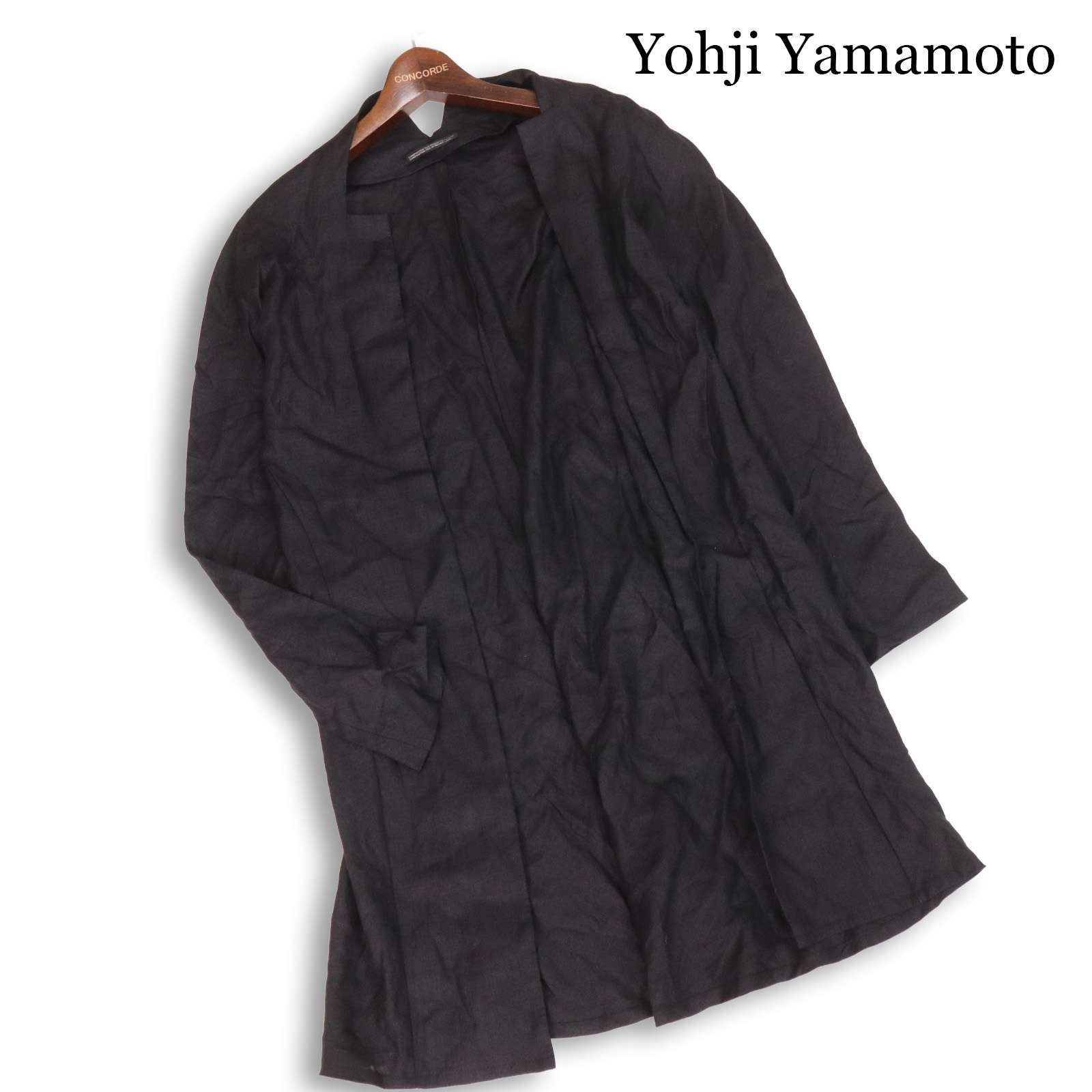 Yohji Yamamoto ヨウジヤマモト 春夏☆ リネン ドレープ ロング