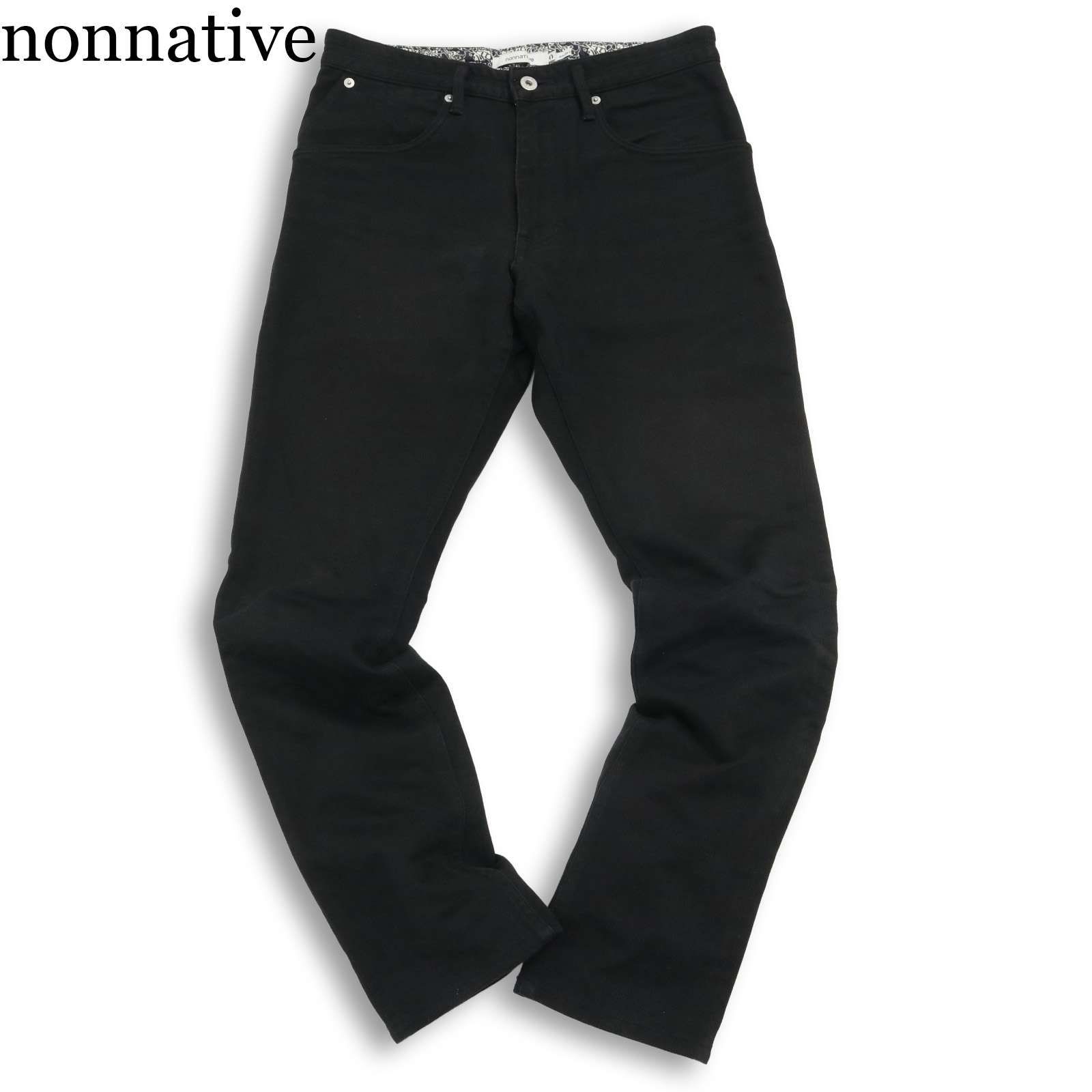 nonnative ノンネイティブ 通年☆ ストレート ブラック デニム パンツ 