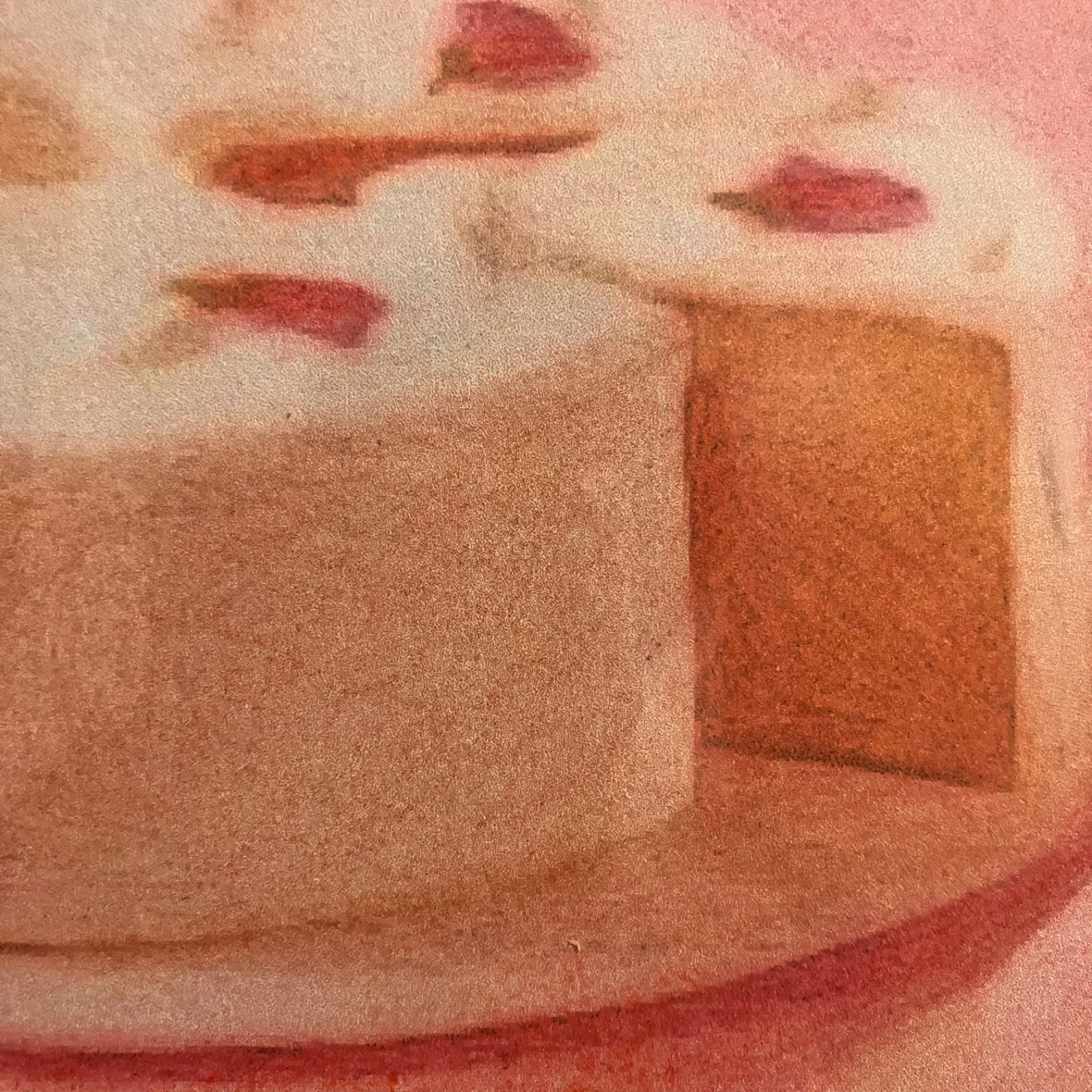 パステル画 額縁寸法32.7㎝×24.0㎝×1.5㎝