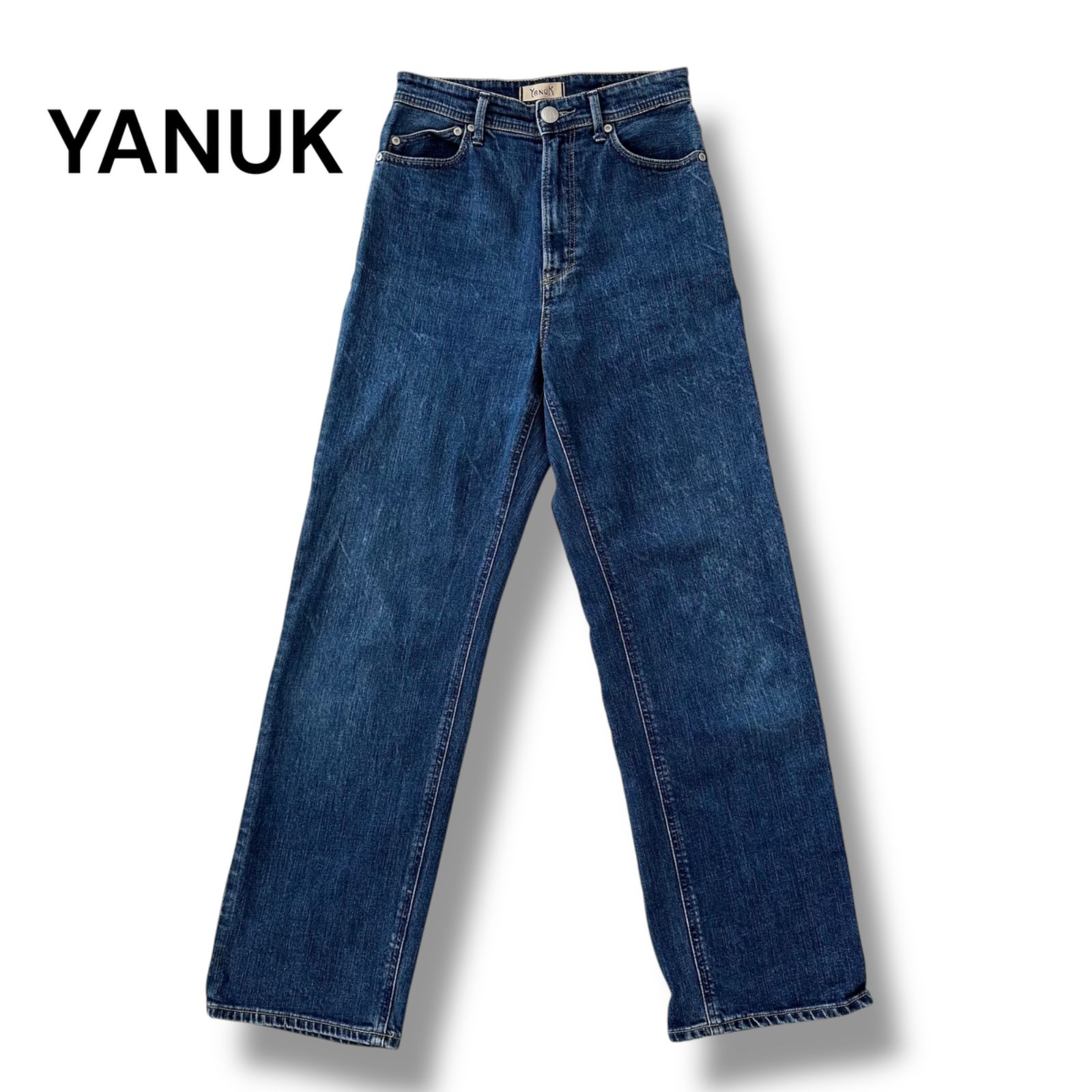 YANUK ヤヌーク LEA レア ボーイズストレート デニム パンツ 25 WBL