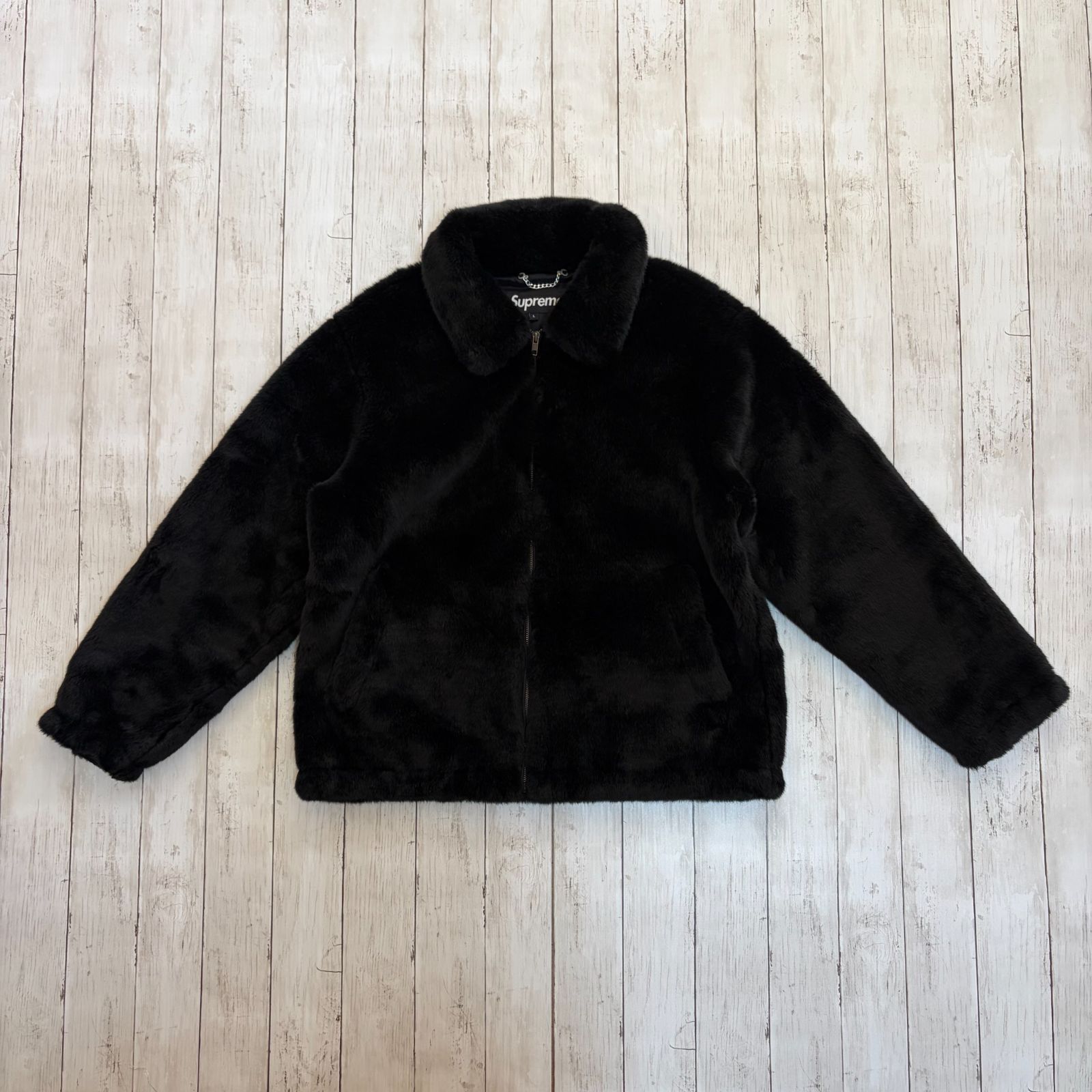 17SS Supreme Faux Fur Bomber Jacket フェイク ファー ボンバー 