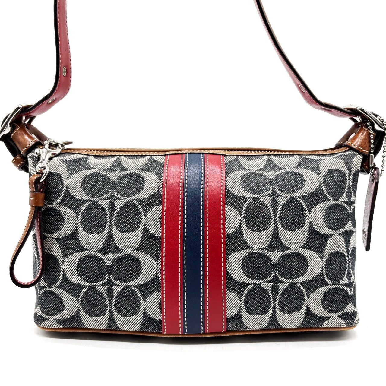 良品】coach y2k signature denim canvas handbag accessoryporch 