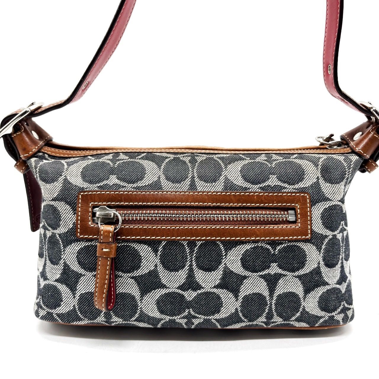 良品】coach y2k signature denim canvas handbag accessoryporch 