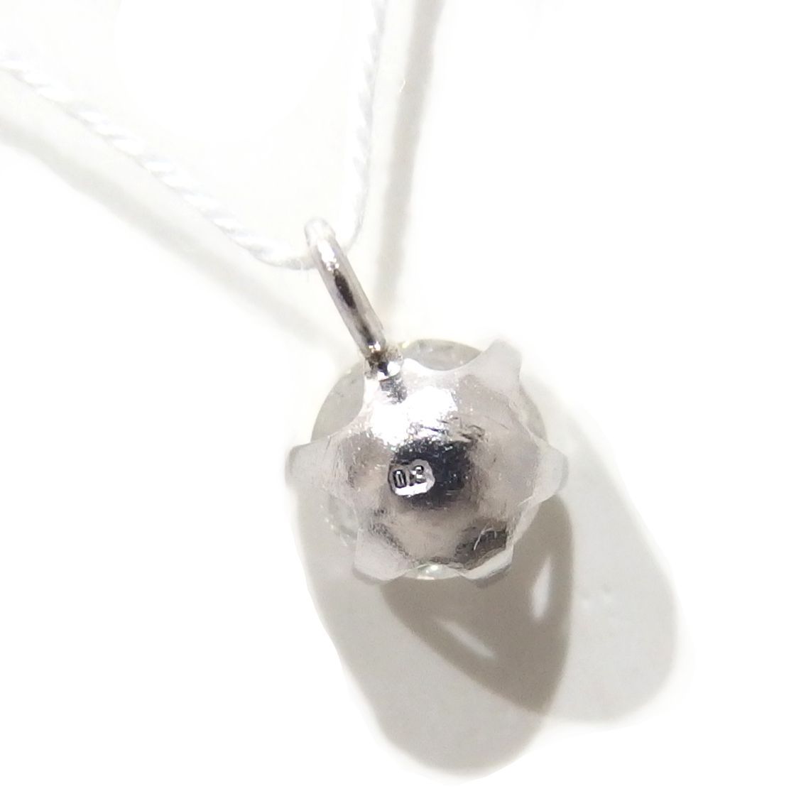 訳あり☆プラチナ Pt999 一粒 ダイヤモンド 0.3ct ペンダントトップ 