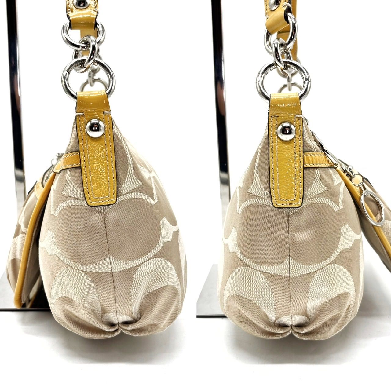 良品】 coach 2way y2k poppy signature canvas shoulderbag handbag 