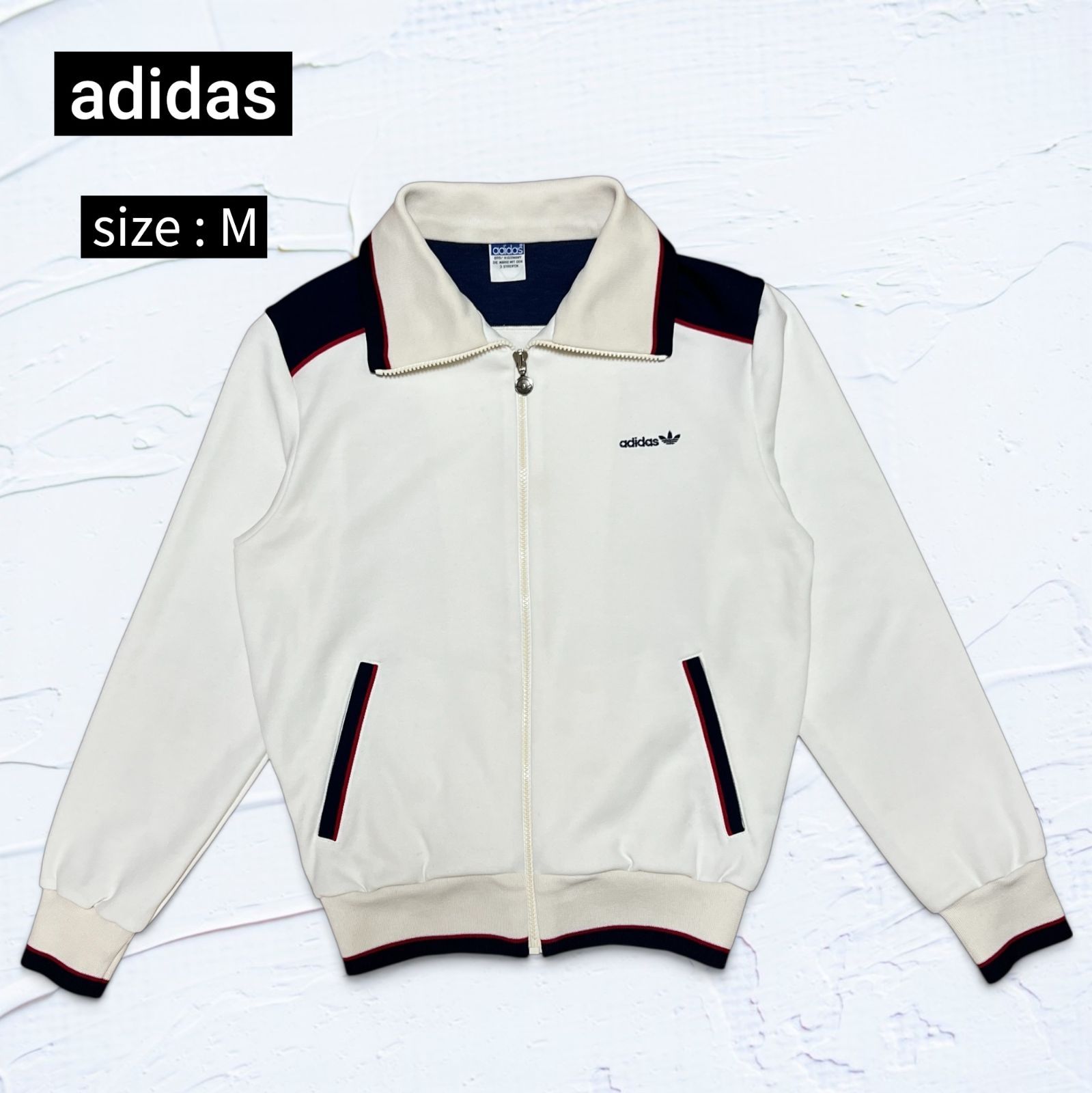 美品】70s〜80s adidas 西ドイツタグ トラックジャケット ATS-72 M