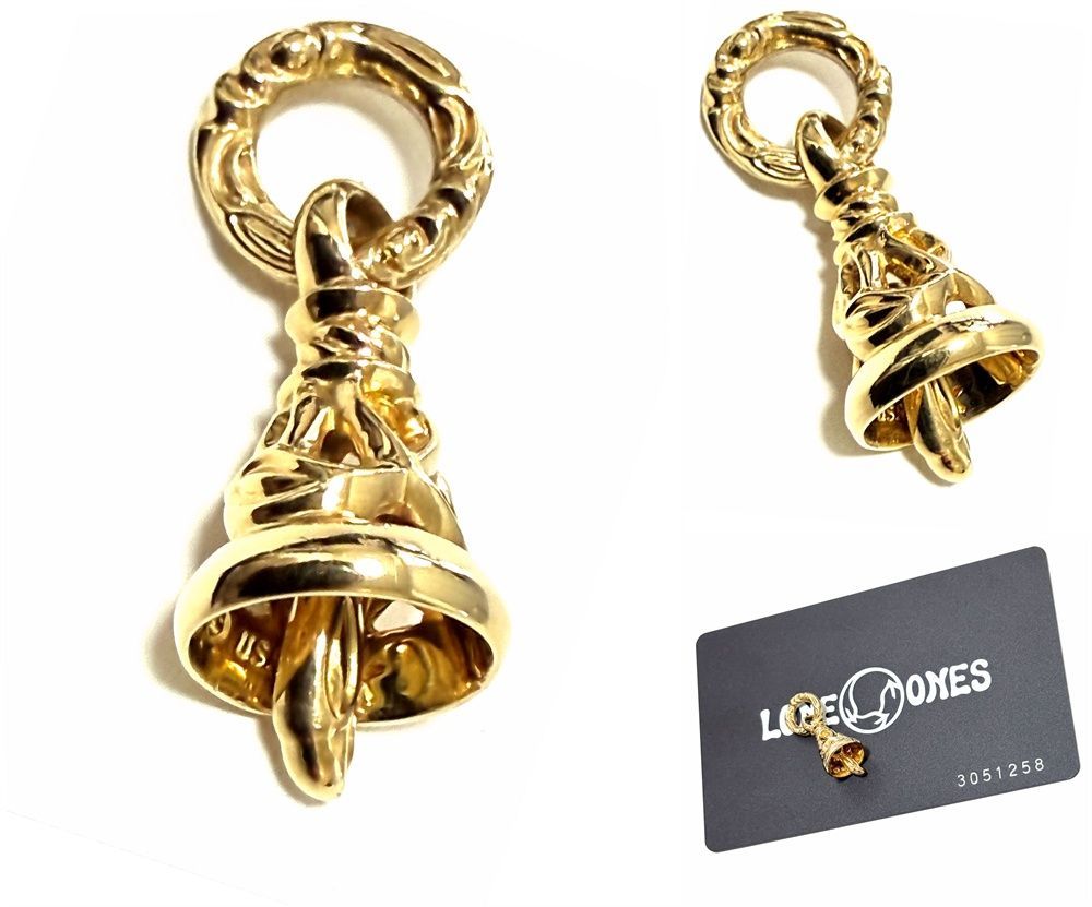 未使用 国内 ギャラ付き LONE ONES ロンワンズ K18 YG クレーンベル