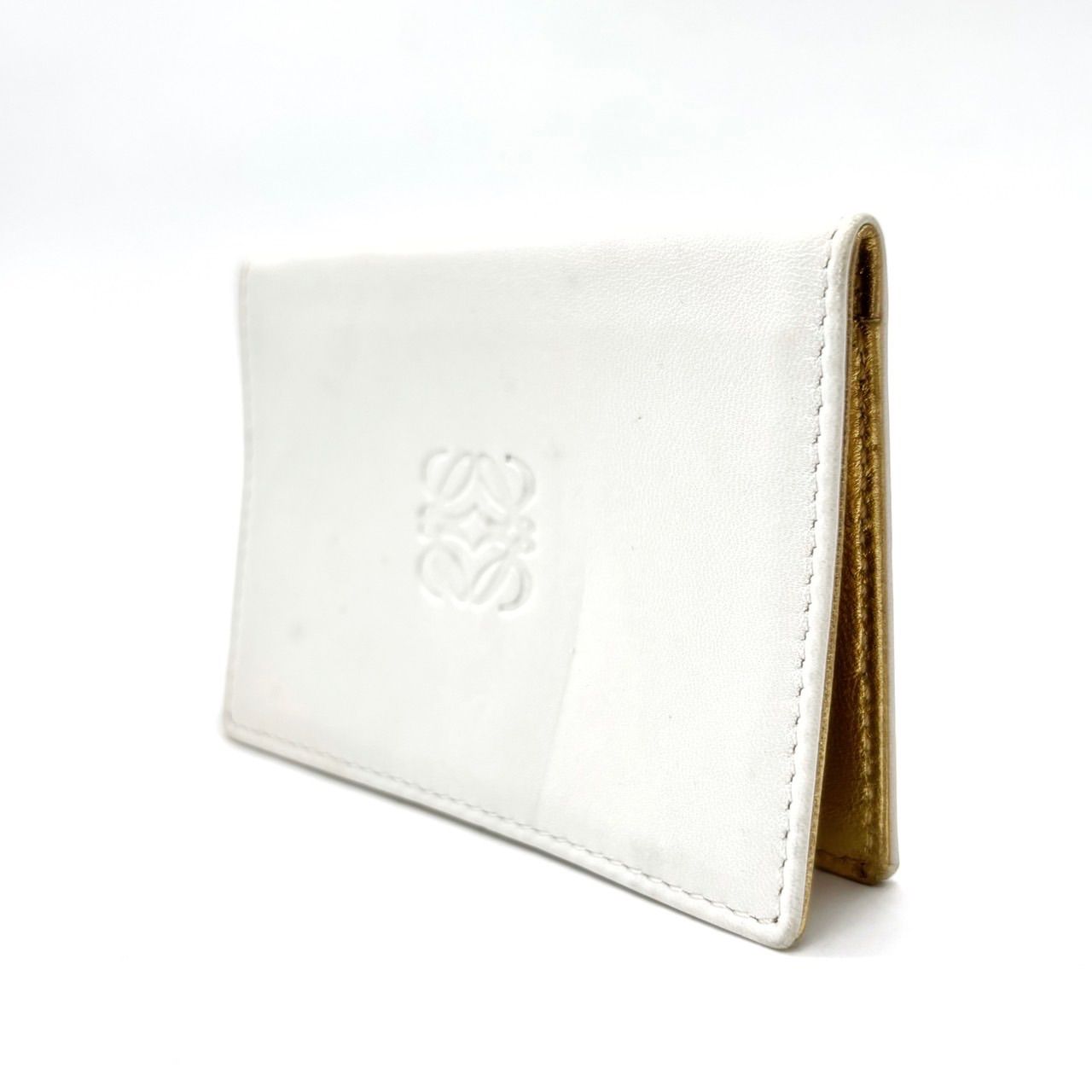 良品】LOEWE ロエベ アナグラム 名刺入れ カードケース オールレザー 