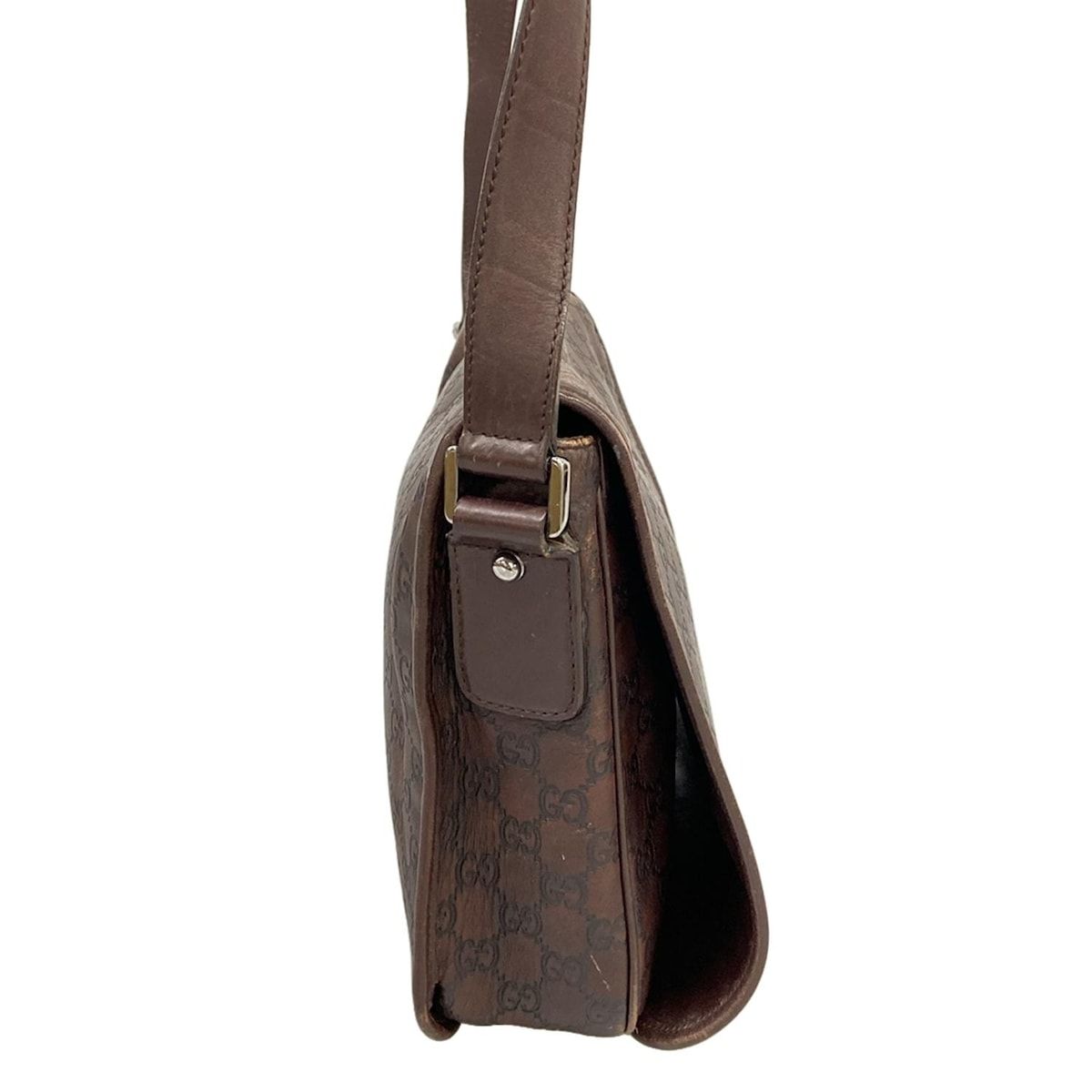 GUCCI(グッチ) ショルダーバッグ シマライン 145844 ダークブラウン 