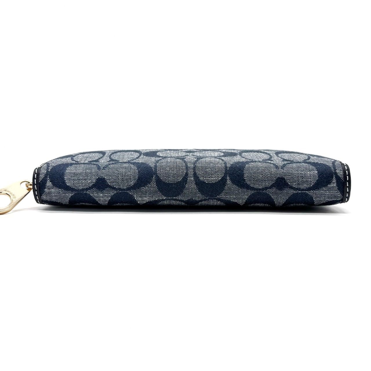 美品】 coach y2k signature longwallet denim canvas unisex 