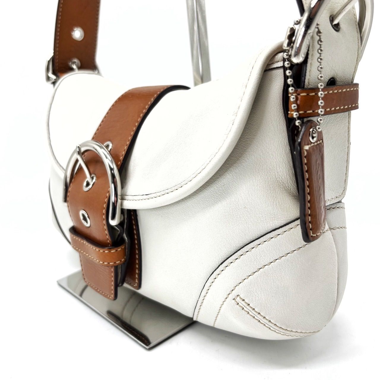 人気】 coach y2k SOHO shoulderbag handbag leather belt unisex 