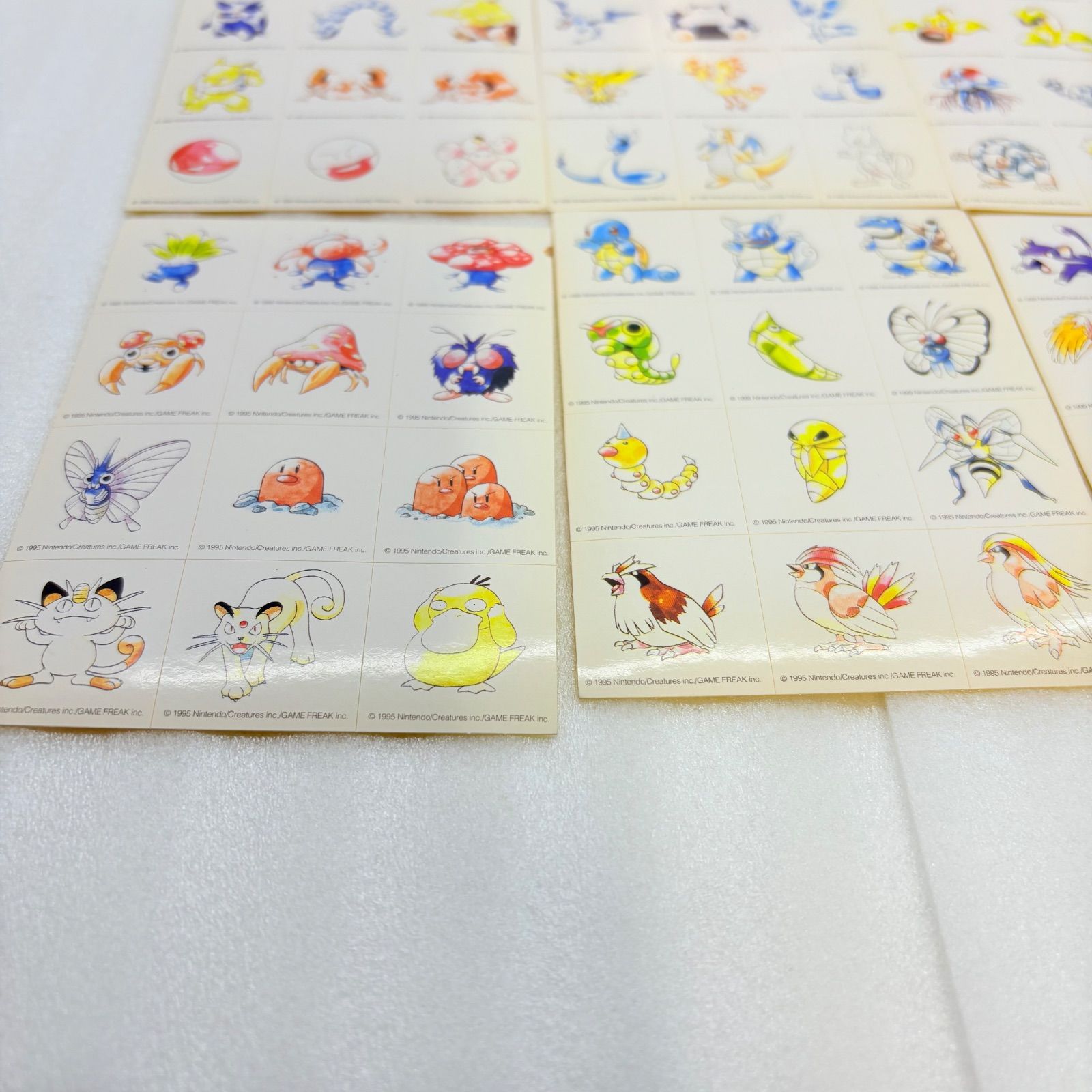 【新品未開封】特別ふろく　ポケットモンスター 全150匹　カラーシール 当時物】初代 ポケモン 全150匹 カラーシール 付録（1匹欠品・現状品