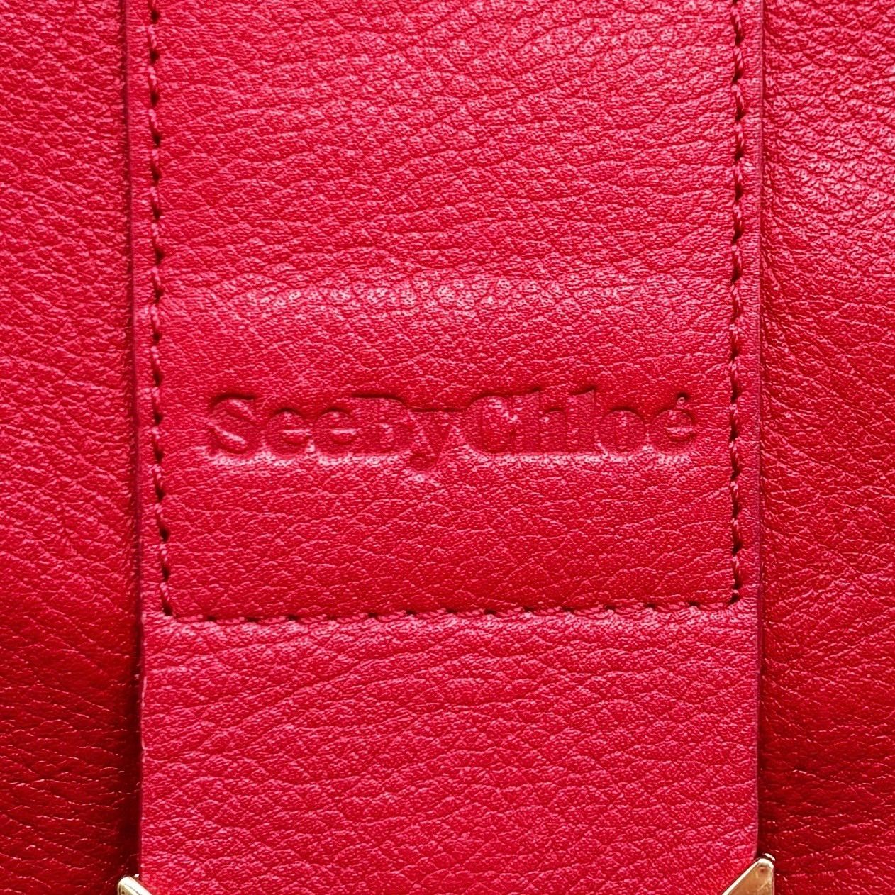 Chloe クロエ ショルダーバッグ レッド Chloe Chloe クロエ チェーン 