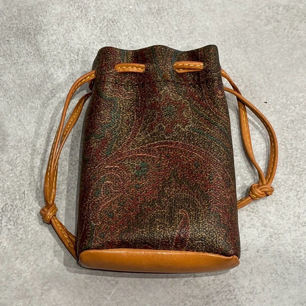 ETRO エトロ ペイズリー柄 巾着 ミニポーチ ミニ 小物入れ 