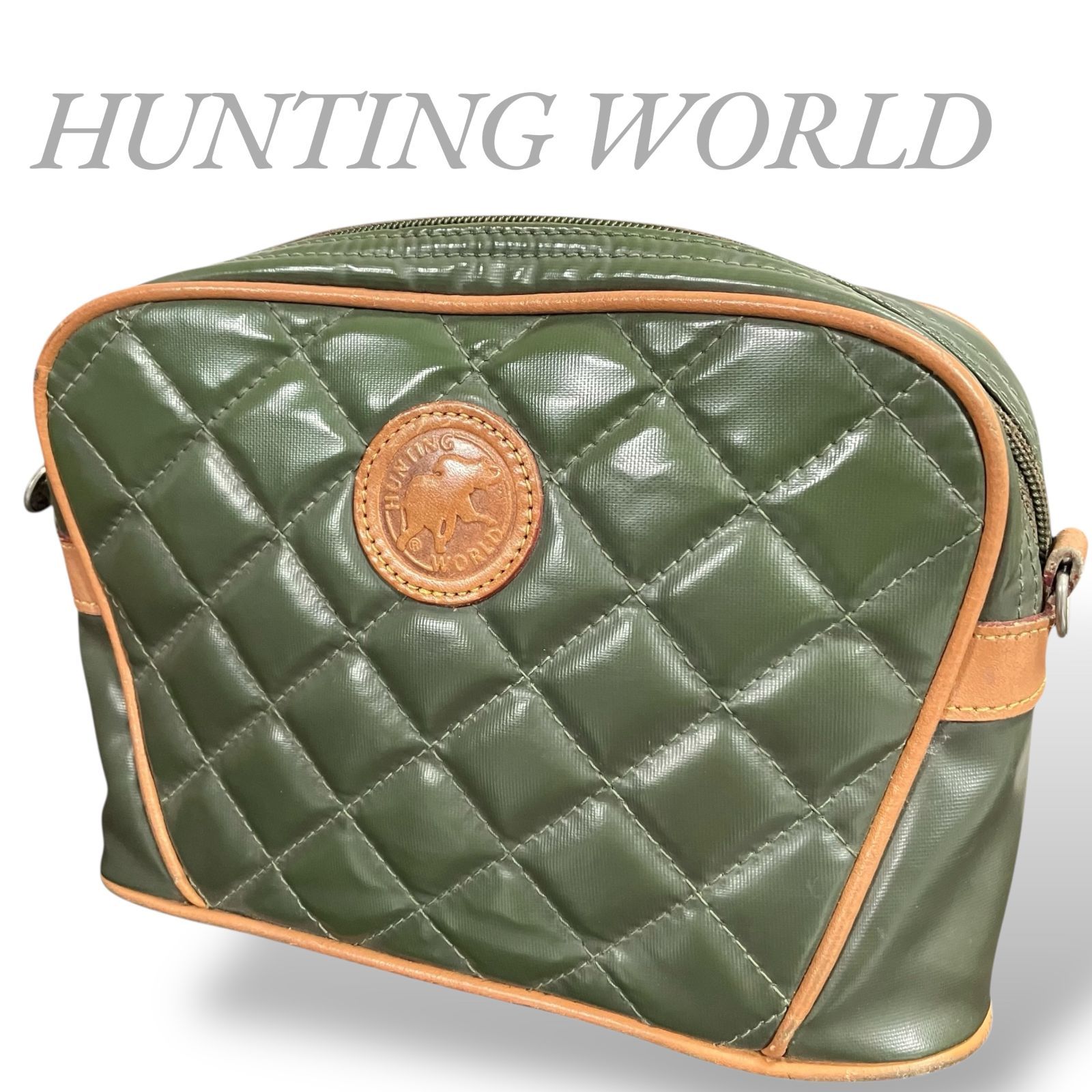 HUNTING WORLD オリーブグリーン セカンドバッグ 【公式通販】