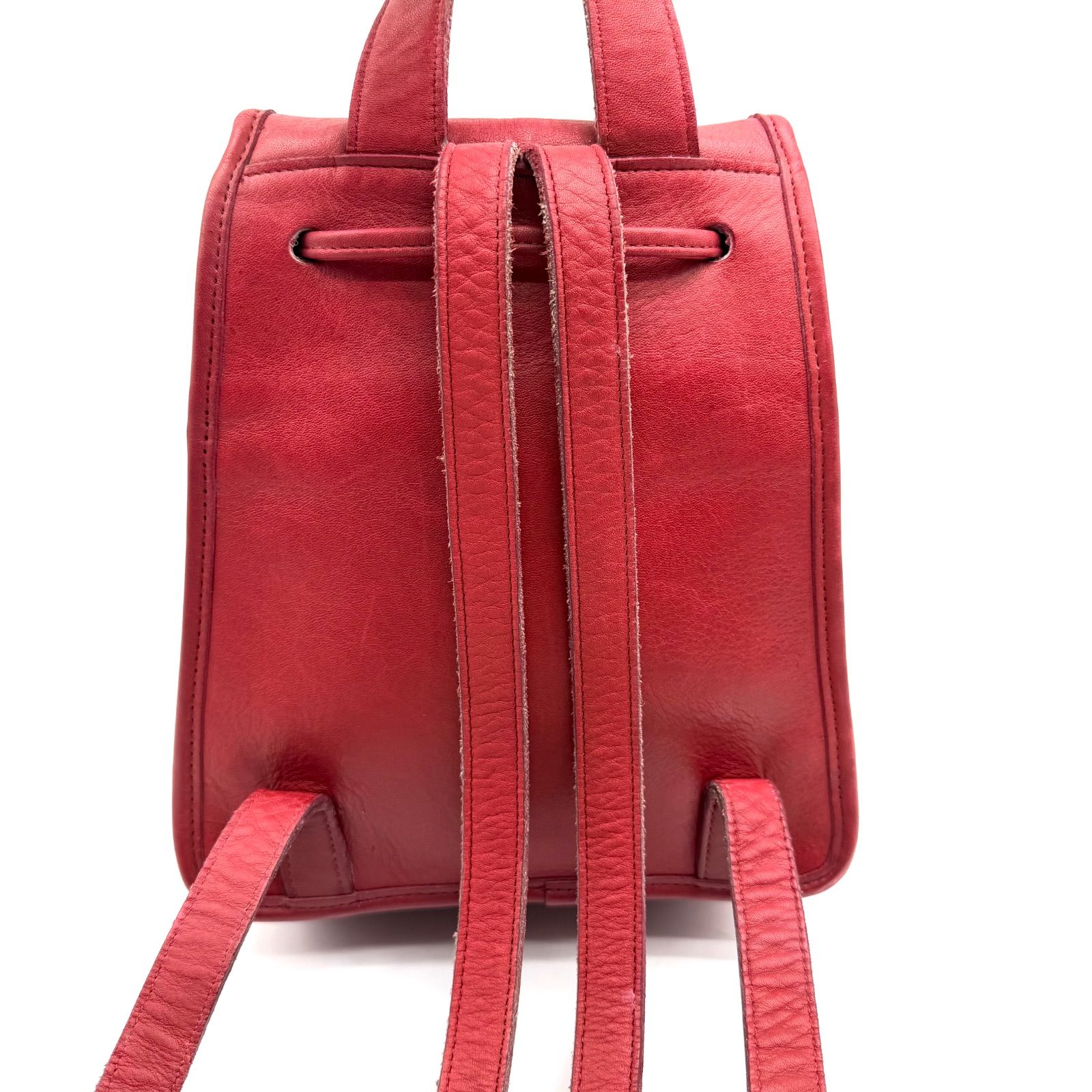 OLDCOACH y2k leather red backpack vintage 90s turnrock オールド