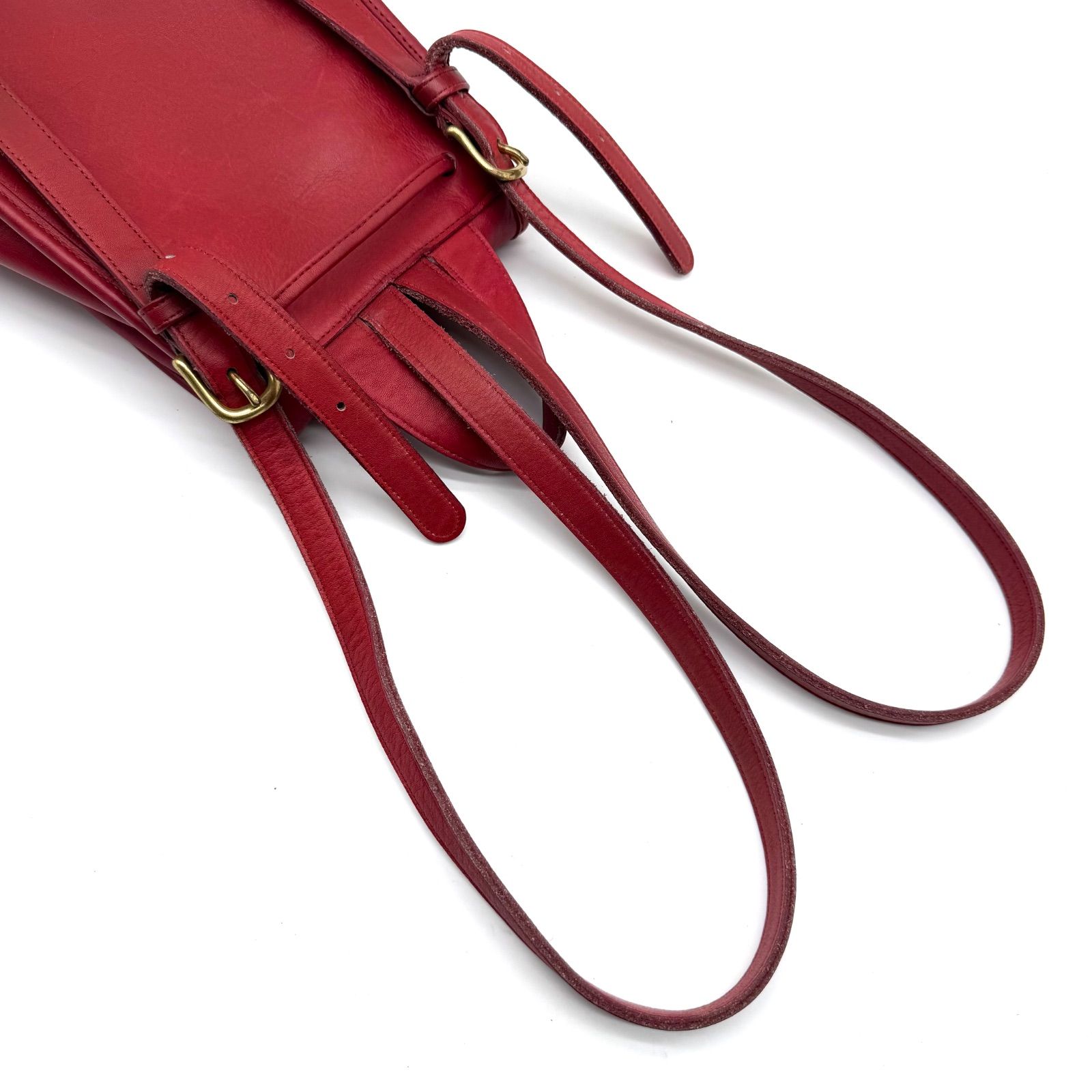 OLDCOACH y2k leather red backpack vintage 90s turnrock オールド 