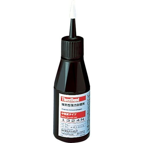 スリーボンド　嫌気性強力封着剤　中強度・速硬化・潤滑性タイプ　ＴＢ１３２４Ｎ　５０ｇ　赤色