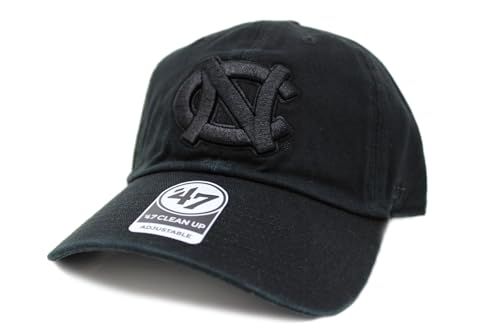 新品 [フォーティーセブンブランド] キャップ 47 CLEAN UP ノースカロライナ大学 University of North Carolina Tar Heels NCAA カレッジ BLACK