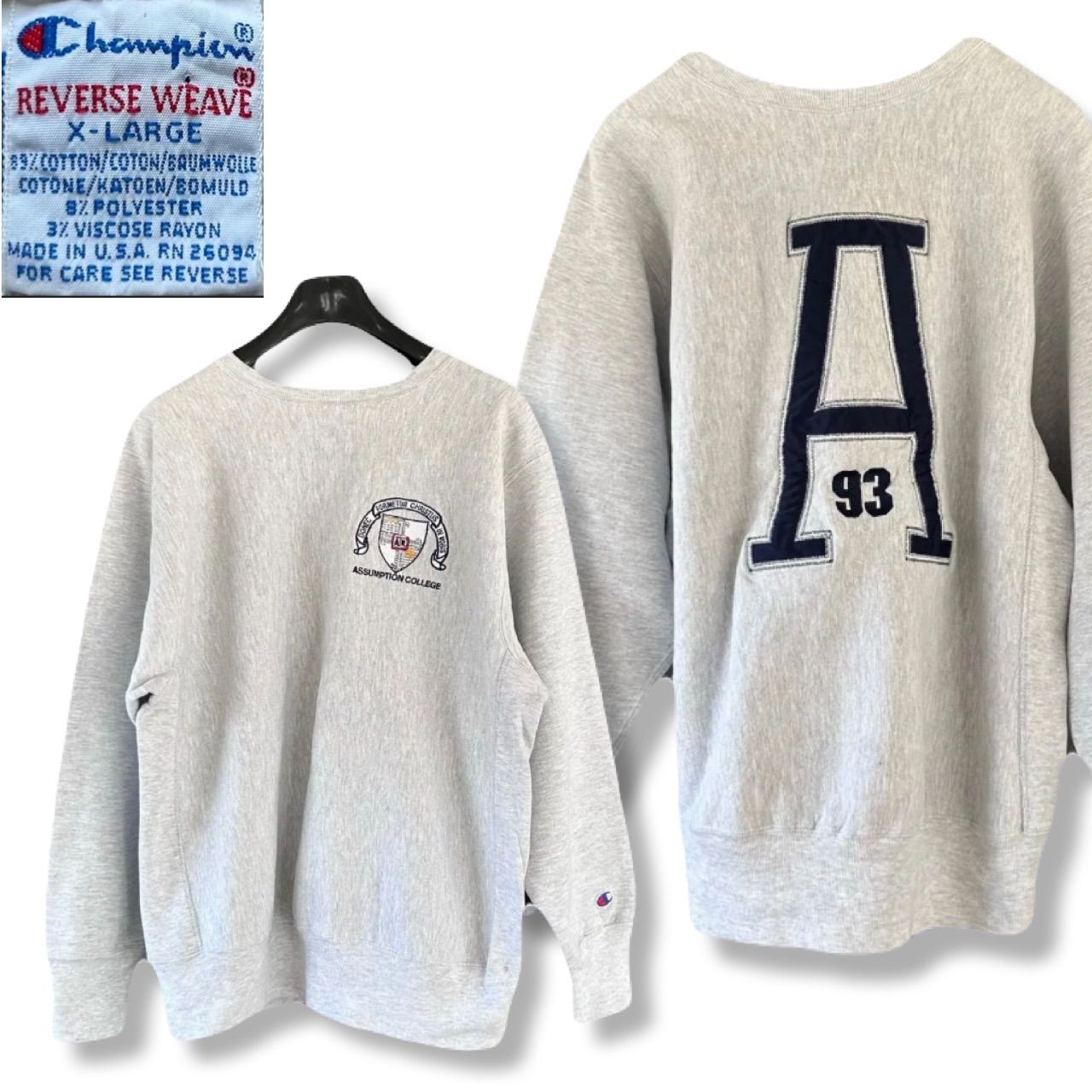 希少】90s USA製 Champion チャンピオン リバースウィーブ REVERSE 