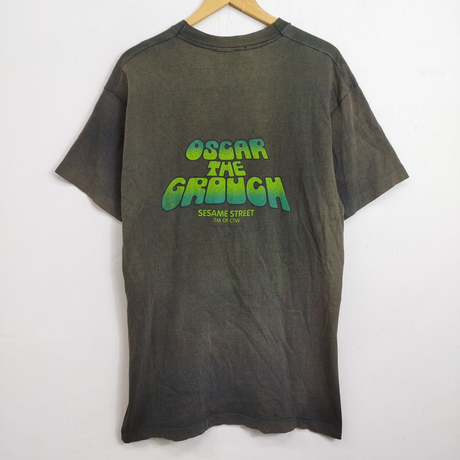 90s Sesame Street Oscar the Grouch オスカー Tシャツ 古着 VINTAGE 