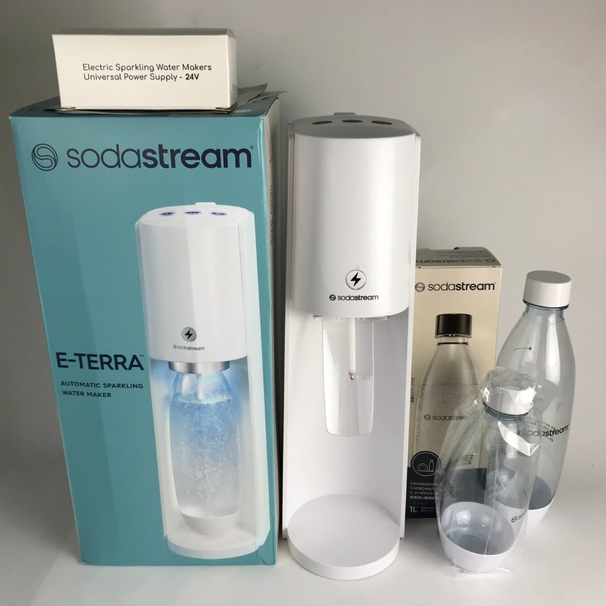 sodastream TERRA ホワイト ボトル3本付き 【公式通販】