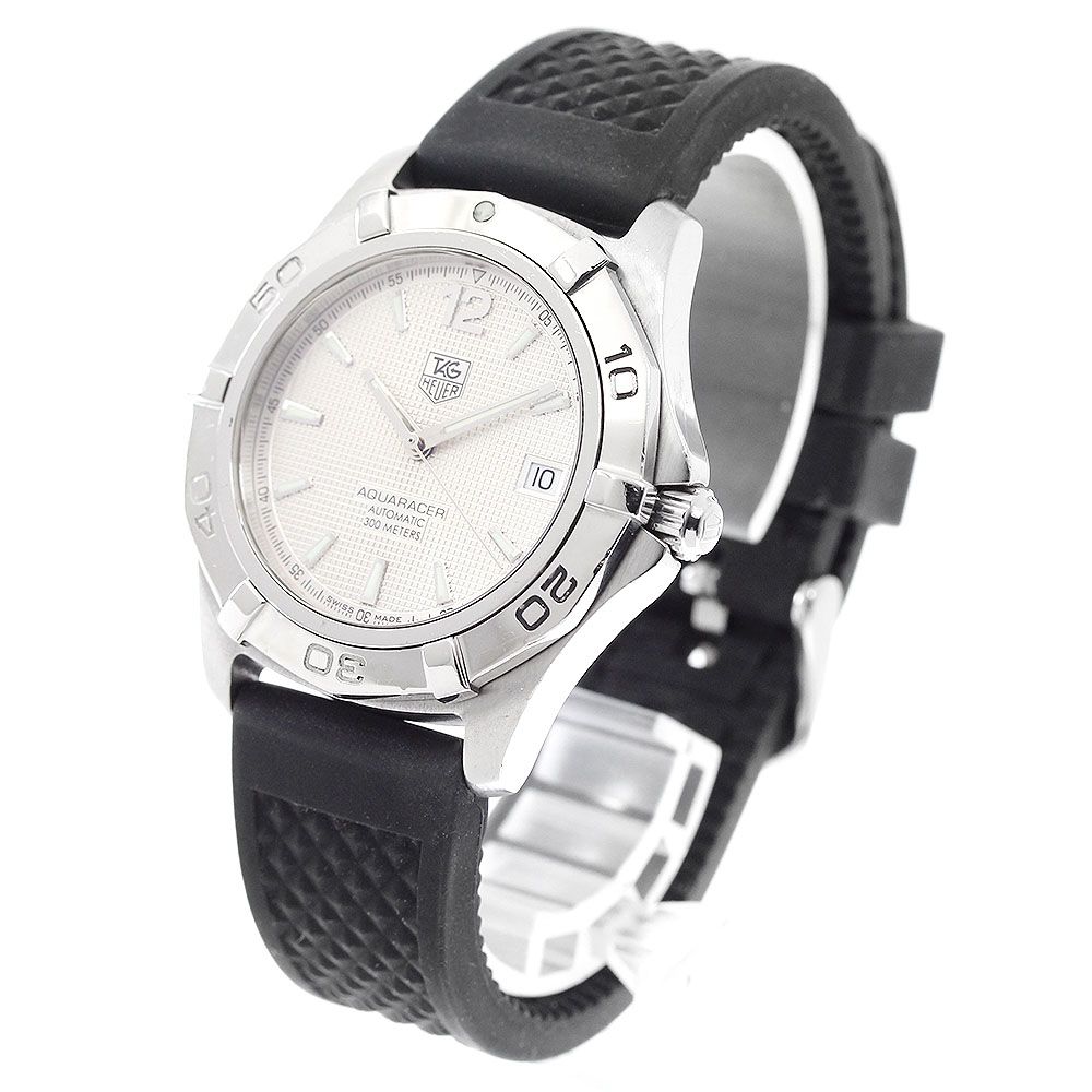  タグホイヤー TAG HEUER WAF2111 アクアレーサー デイト 自動巻き メンズ 保証書付き_938937 仕事着 自動巻き時計 腕時計(アナログ)