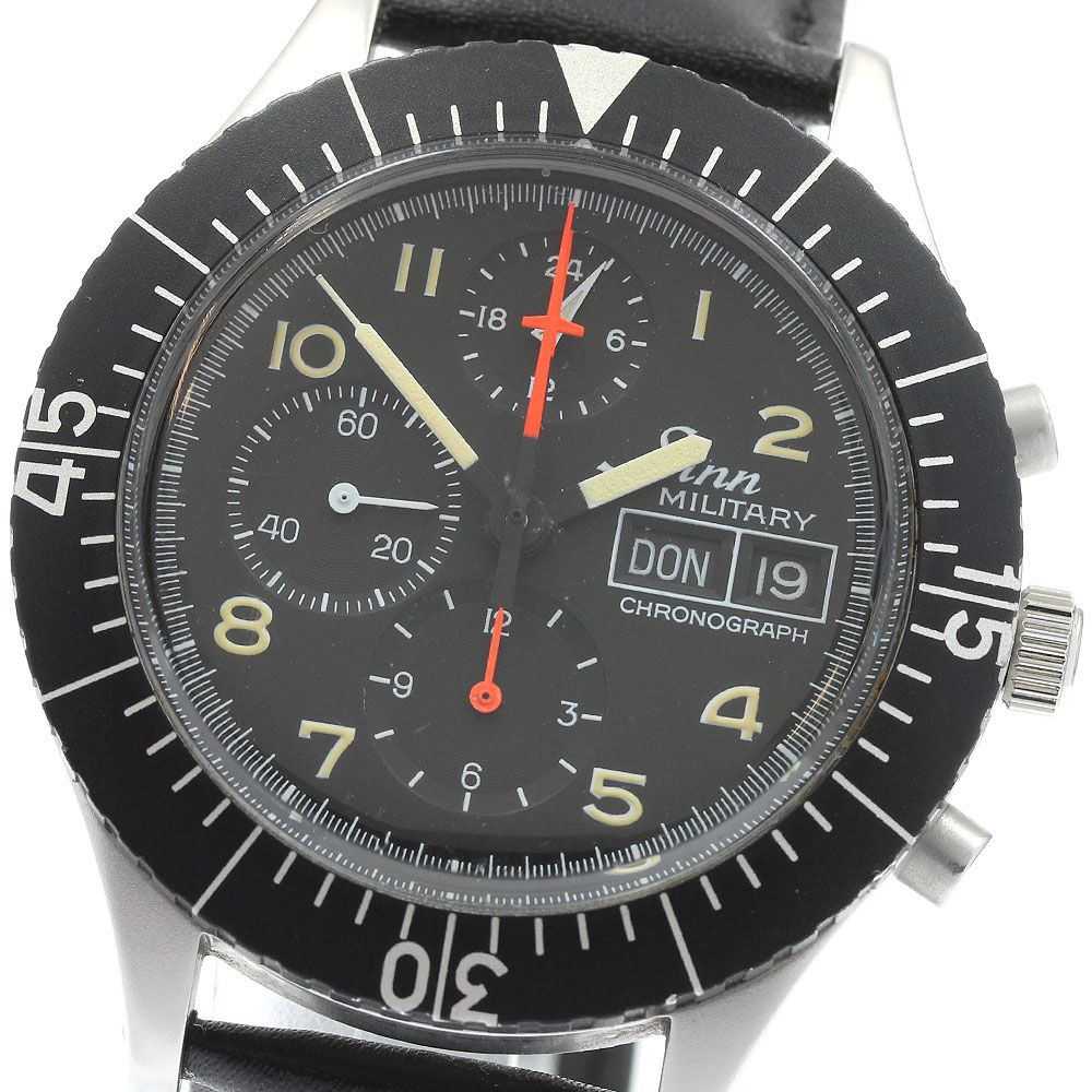 ジン Sinn 156.B ミリタリー パイロット クロノグラフ デイデイト 自動